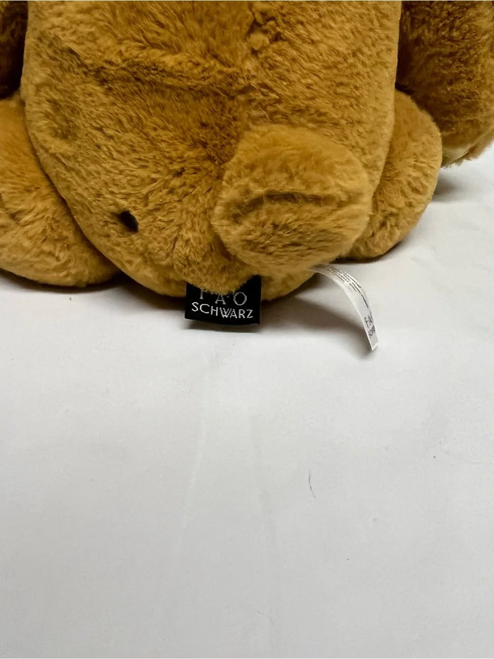 Gold-Paw Brown Plush Teddy Bear - Luxurious Kids Stuffed Animal